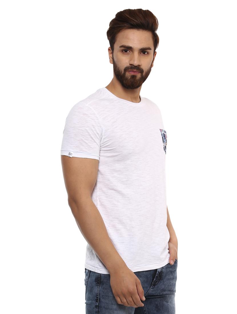 white cotton pocket t-shirt - 14997312 - Standard Image - 1