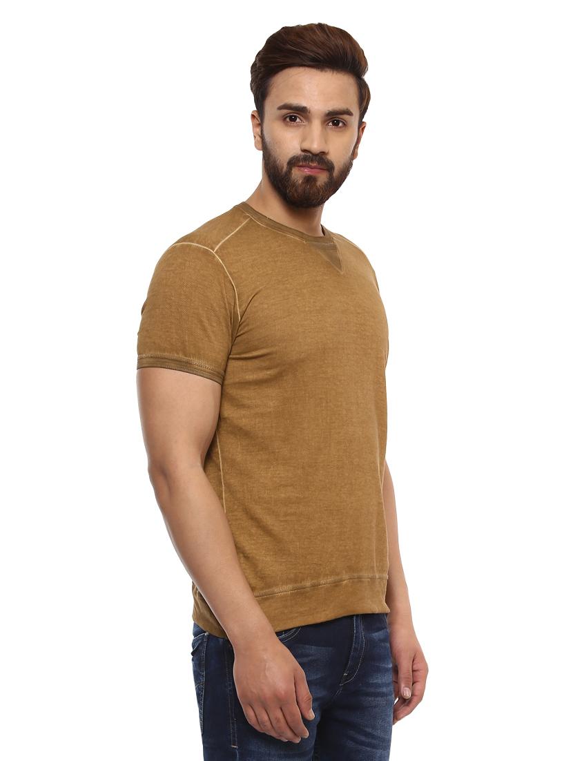 brown cotton t-shirt - 14997320 - Standard Image - 1
