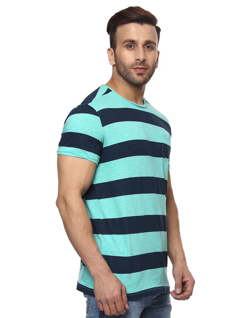 turquoise cotton t-shirt - 14997327 - Standard Image - 1