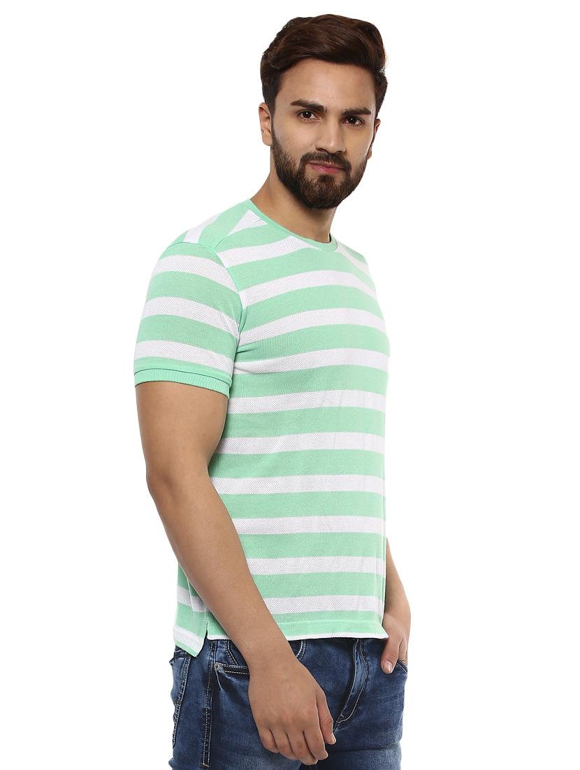 green cotton all over print tshirt - 14997338 -  Standard Image - 1