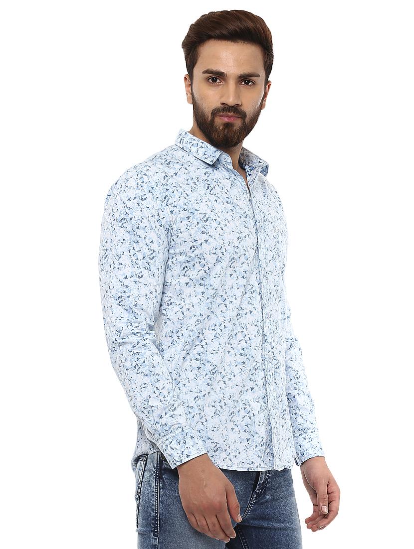 light blue cotton casual shirt - 14997340 - Standard Image - 1
