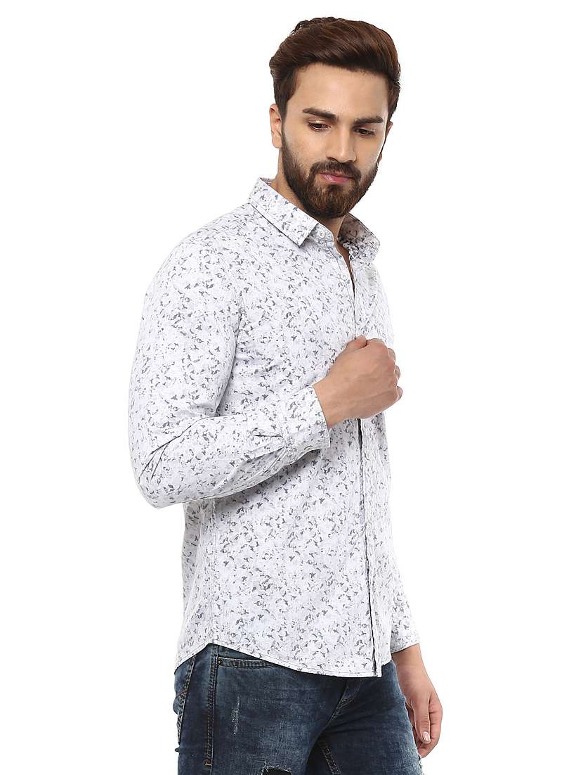 white cotton casual shirt - 14997343 - Standard Image - 1