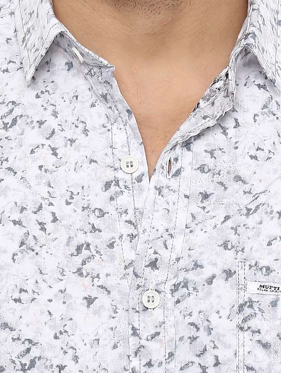 white cotton casual shirt - 14997343 - Standard Image - 4