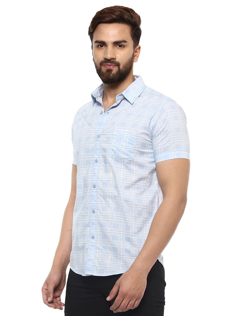 light blue cotton casual shirt - 14997350 -  Standard Image - 1