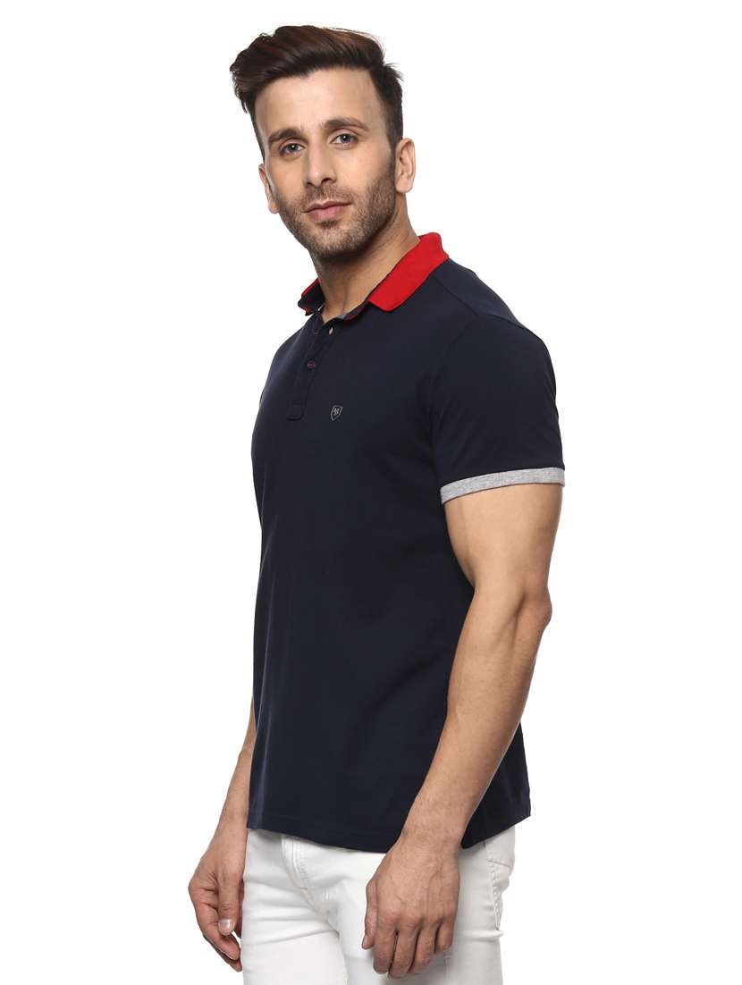 navy blue cotton t-shirt - 14997439 - Standard Image - 1