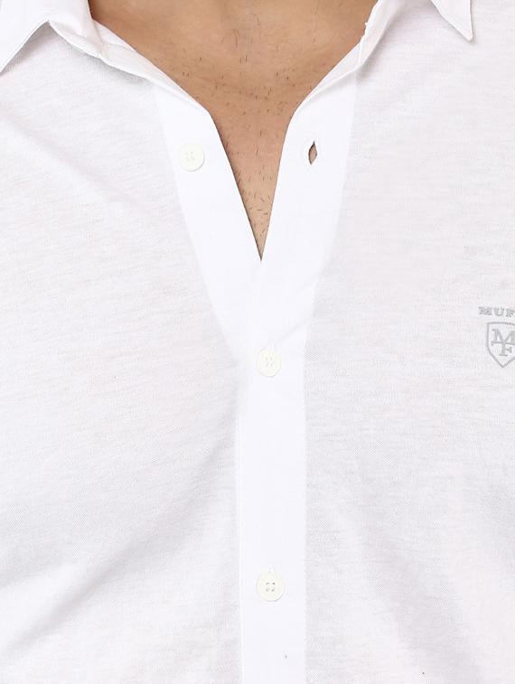 white cotton casual shirt - 14997510 - Standard Image - 4