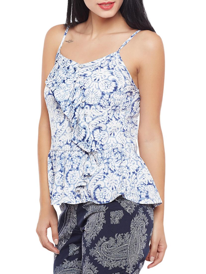 drawstring waist cami top - 14997804 -  Standard Image - 1