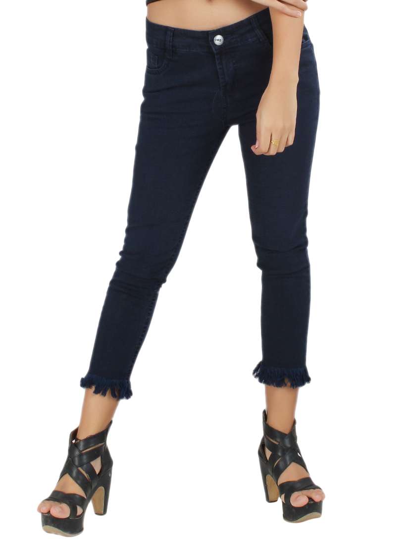 navy blue denim jeans