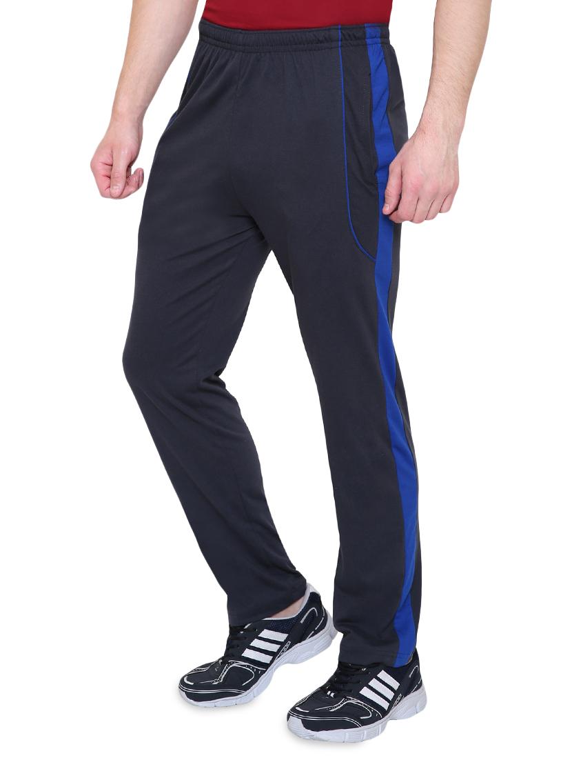 grey cotton  full length track pant - 14999903 -  Standard Image - 1