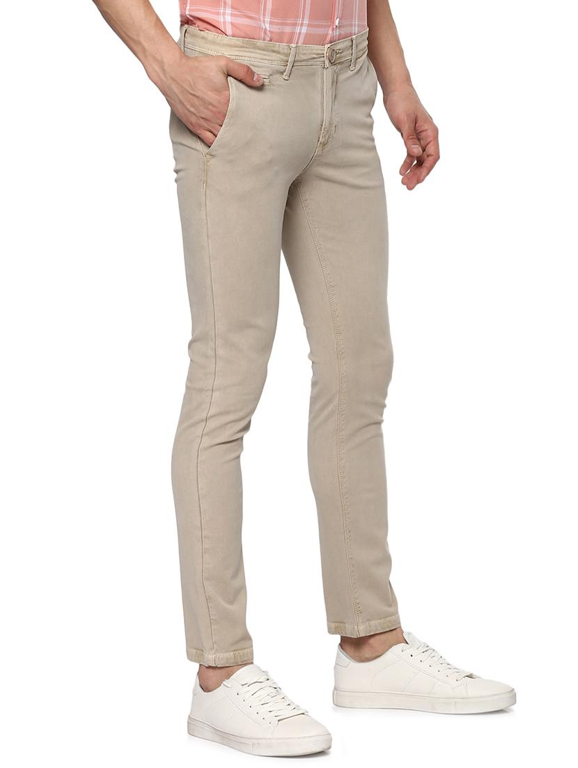 beige cotton chinos - 15000555 - Standard Image - 1