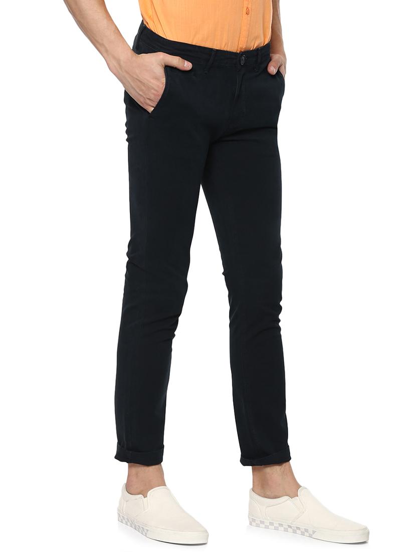 navy blue cotton chinos - 15000556 -  Standard Image - 1