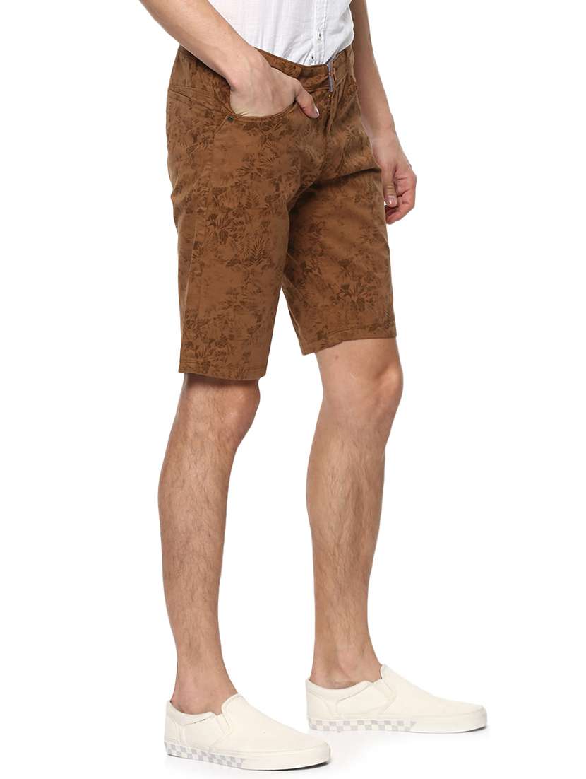 brown cotton shorts - 15000578 -  Standard Image - 1