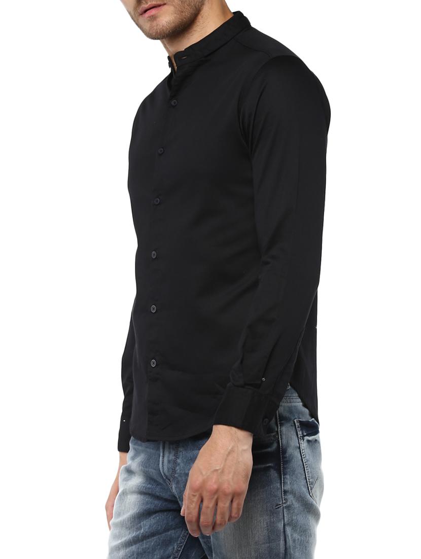 black cotton casual shirt - 15000752 -  Standard Image - 1