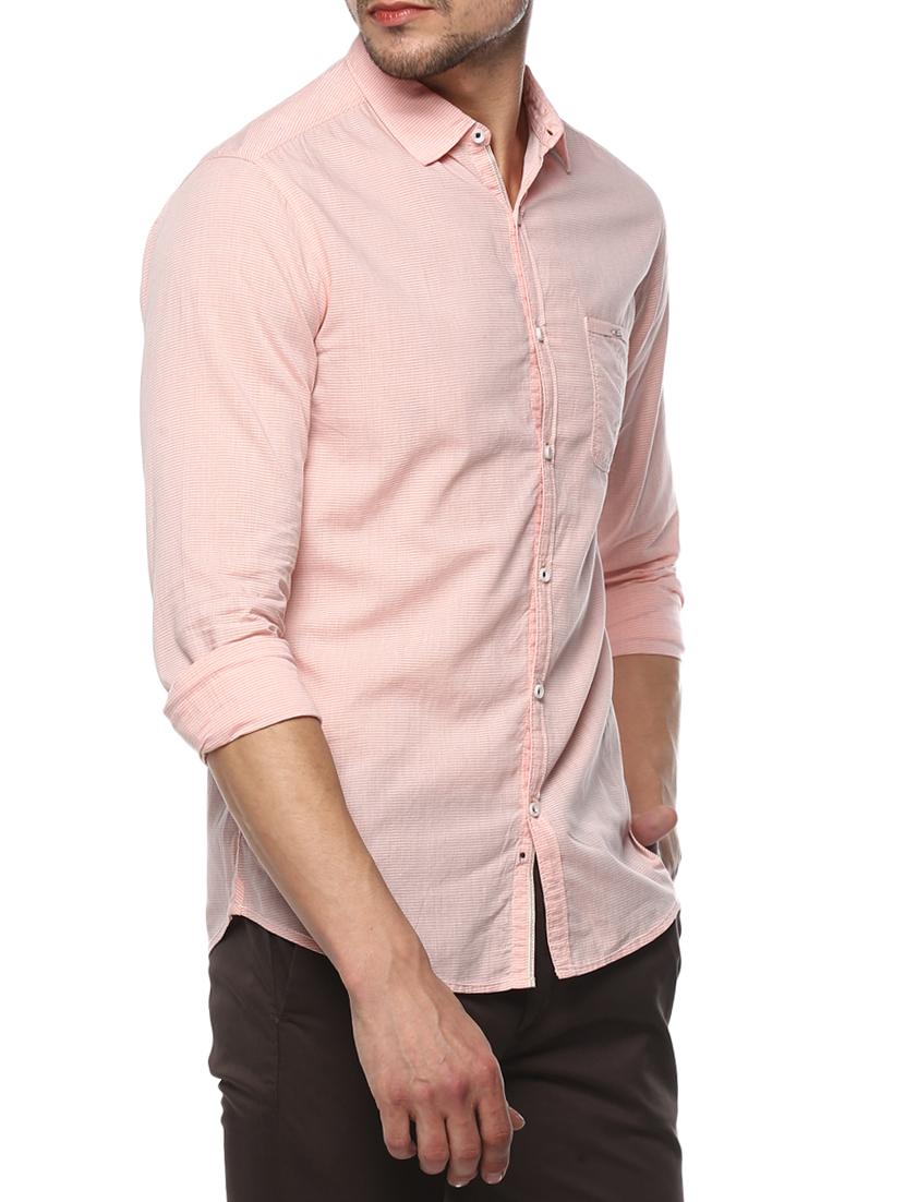 pink cotton casual shirt - 15000768 - Standard Image - 1