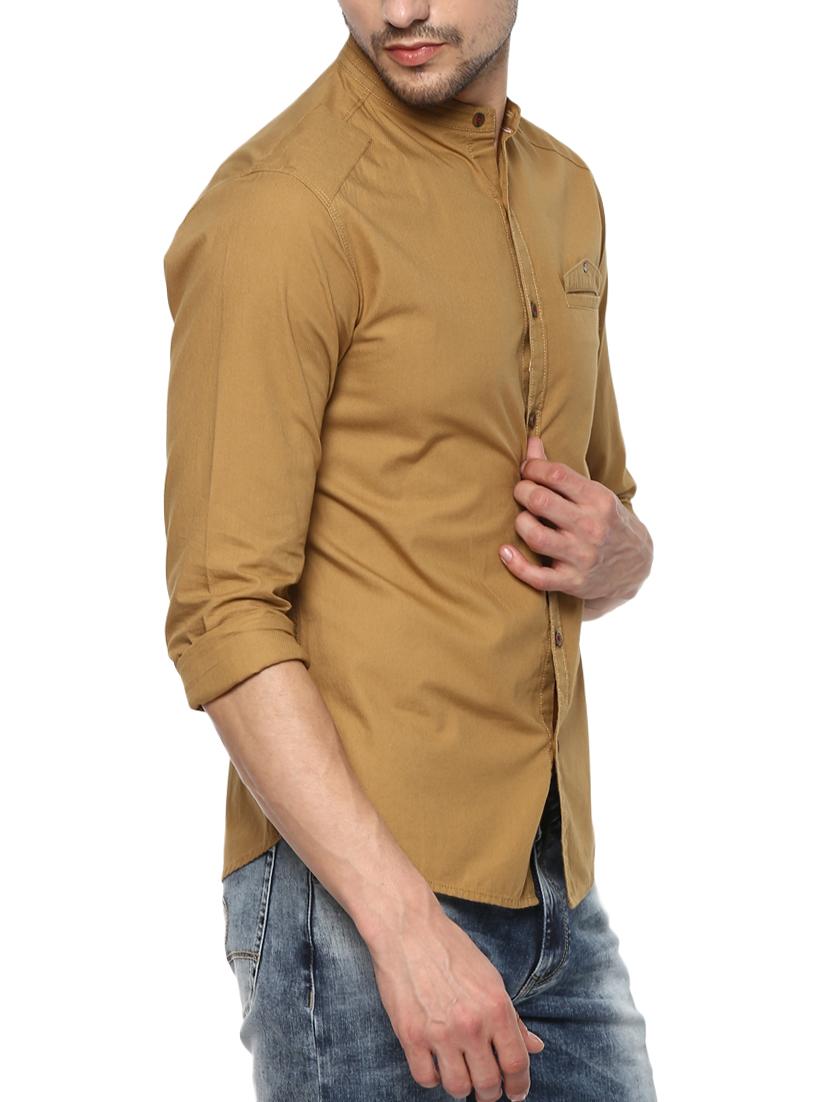brown cotton casual shirt - 15000777 -  Standard Image - 1