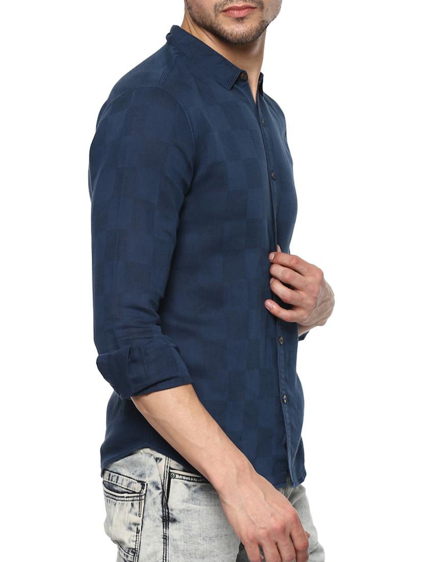 navy blue cotton t-shirt - 15000792 - Standard Image - 1