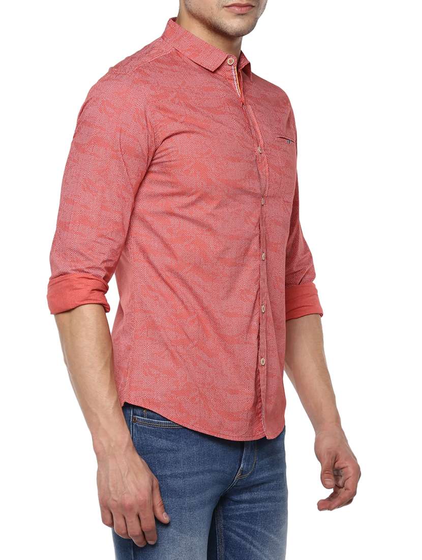 red cotton casual shirt - 15000804 -  Standard Image - 1