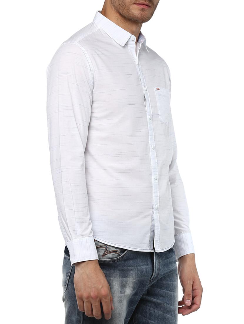 white cotton casual shirt - 15000807 - Standard Image - 1