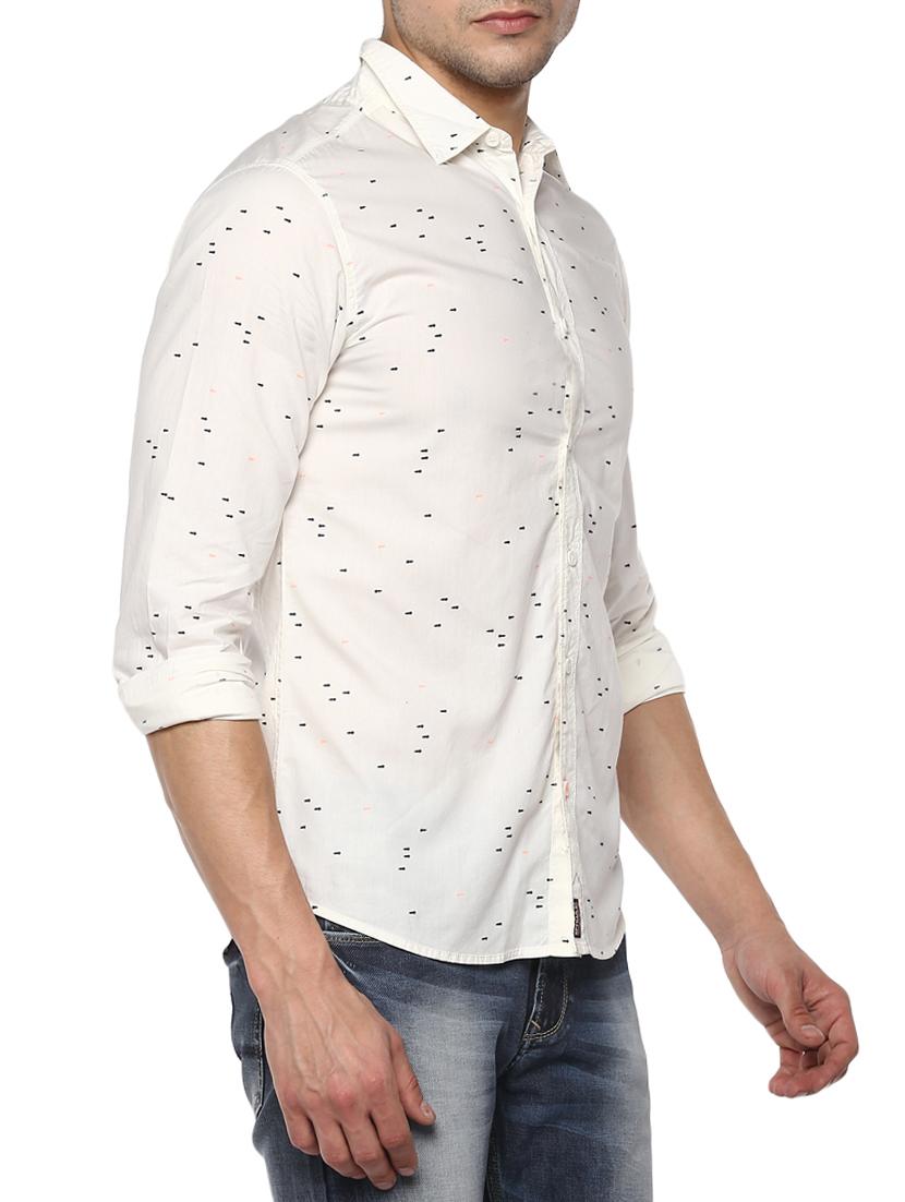 white cotton casual shirt - 15000822 - Standard Image - 1