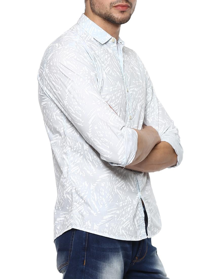 light blue cotton casual shirt - 15000825 -  Standard Image - 1