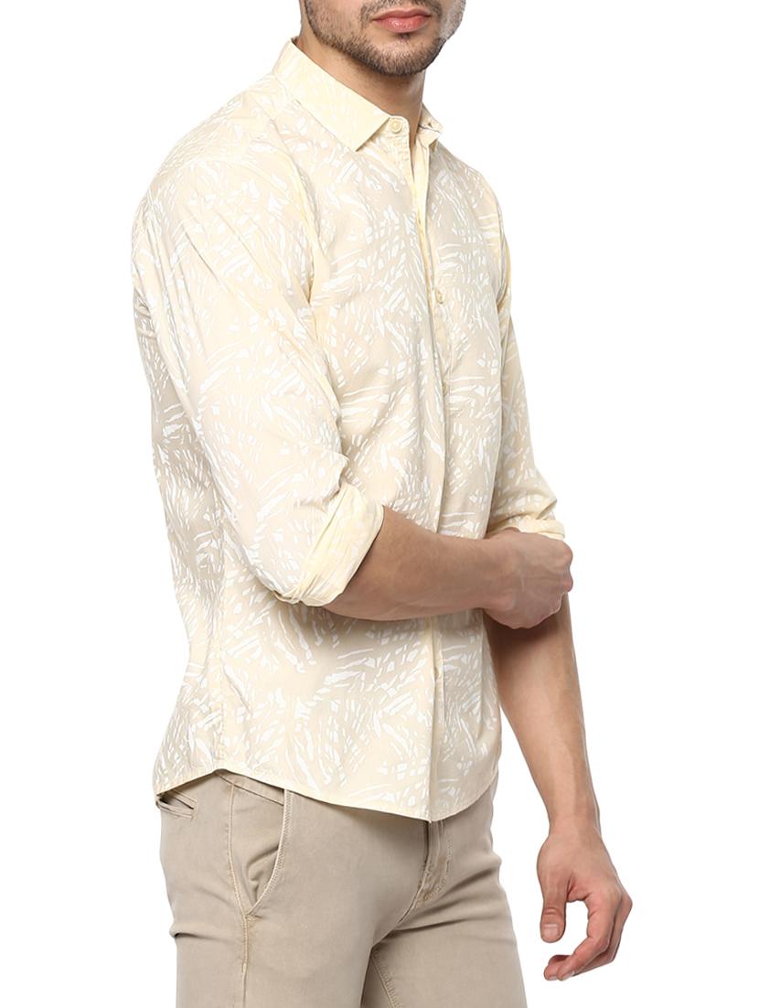 yellow cotton casual shirt - 15000826 - Standard Image - 1
