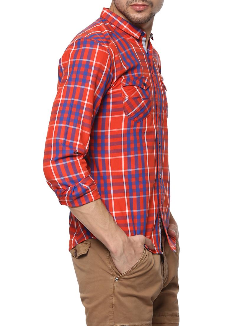 orange cotton casual shirt - 15000849 -  Standard Image - 1