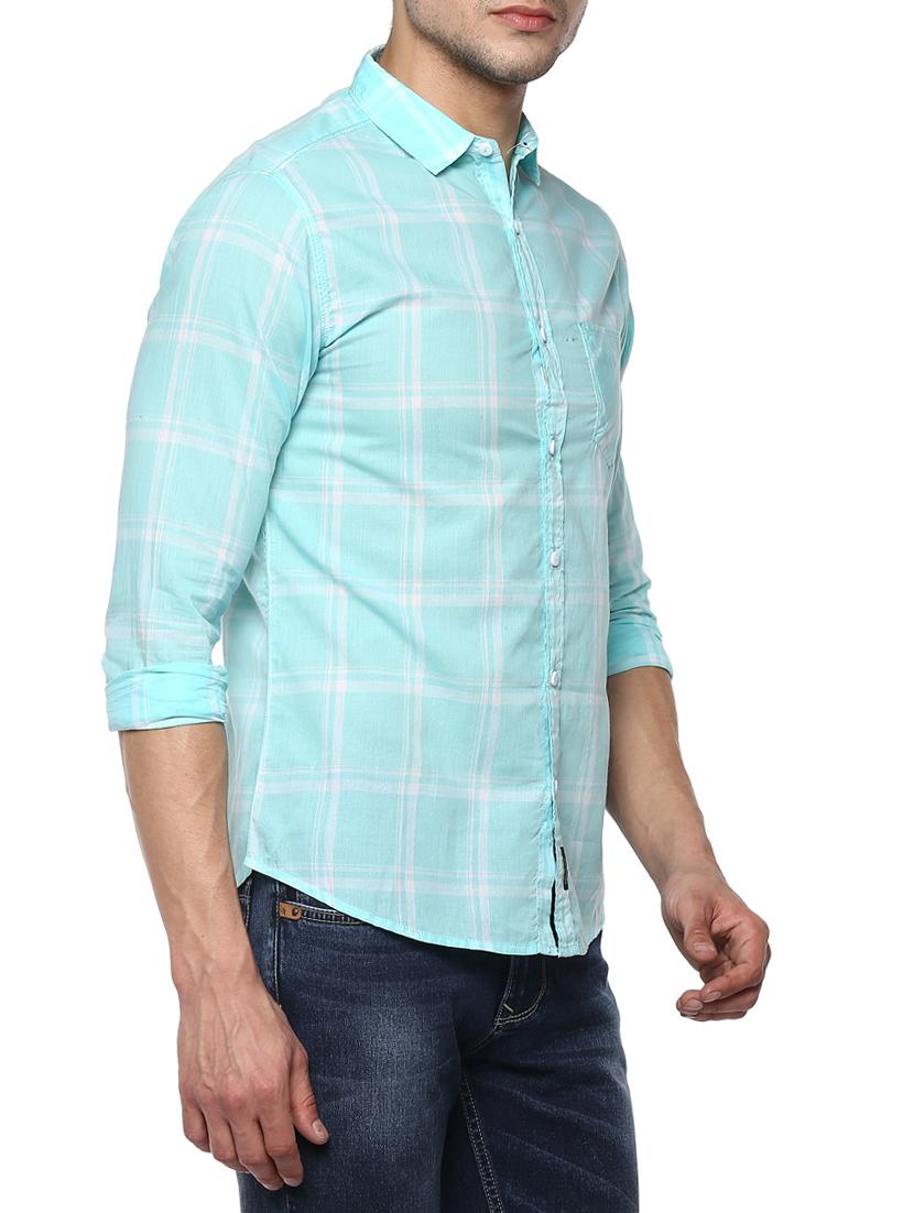 light blue cotton casual shirt - 15000948 - Standard Image - 1