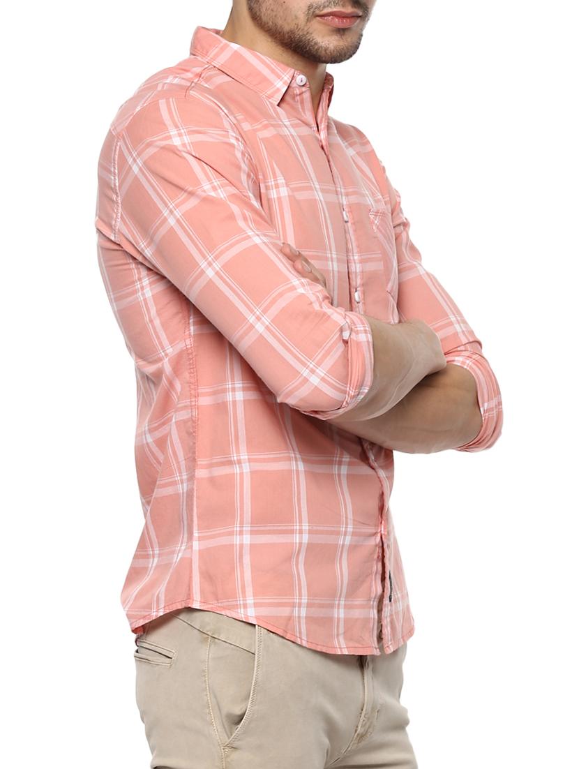 orange cotton casual shirt - 15000951 - Standard Image - 1