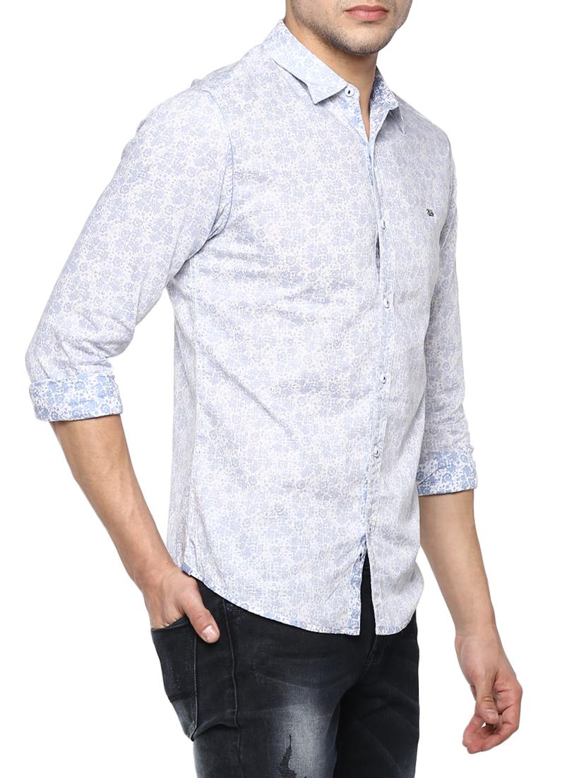 light blue cotton casual shirt - 15000981 - Standard Image - 1
