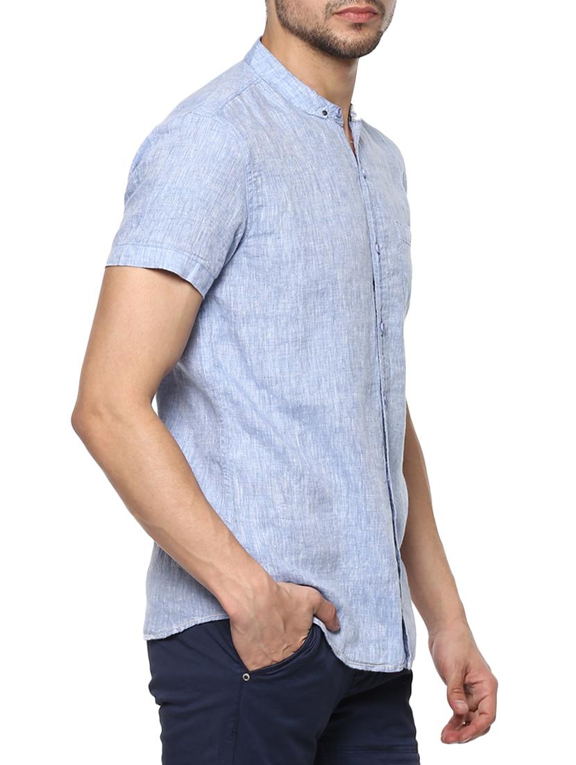 blue cotton casual shirt - 15000999 -  Standard Image - 1