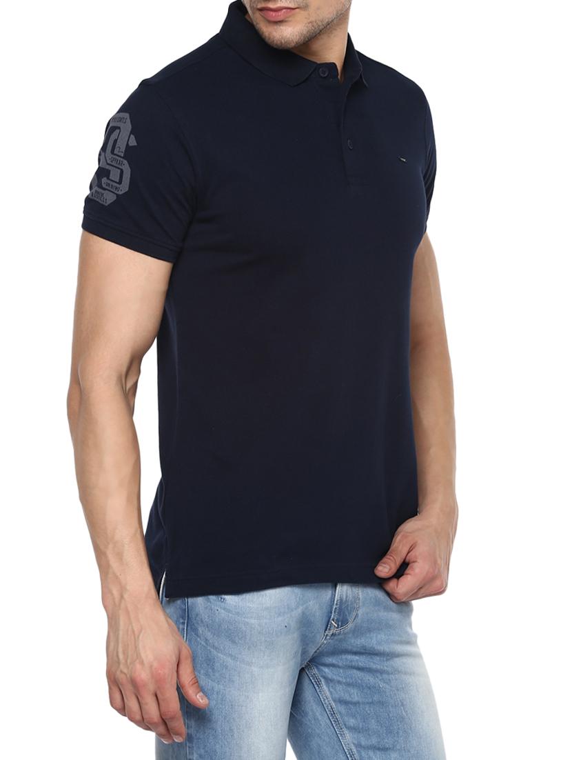 navy blue cotton t-shirt - 15001009 - Standard Image - 1