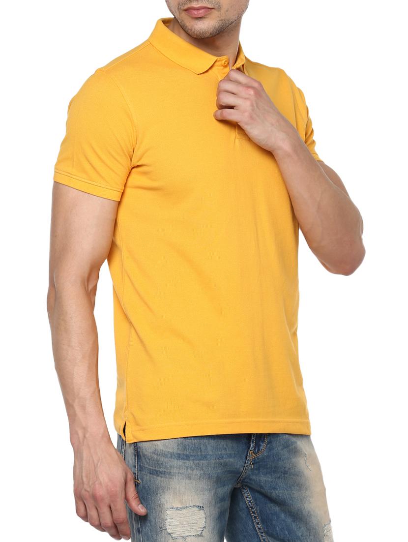 yellow cotton t-shirt - 15001051 - Standard Image - 1