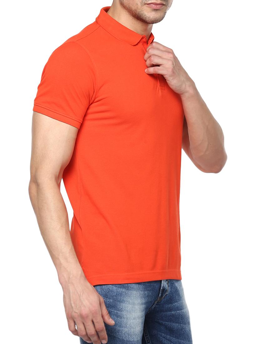 orange cotton t-shirt - 15001053 - Standard Image - 1