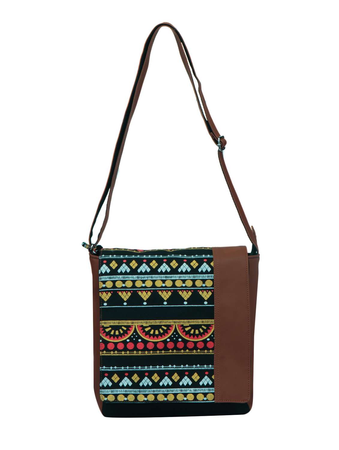 black printed regular sling bag - 15001540 -  Standard Image - 4