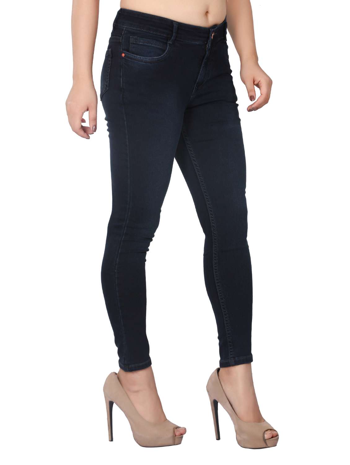 women's plain slim fit jeans - 15008385 -  Standard Image - 1