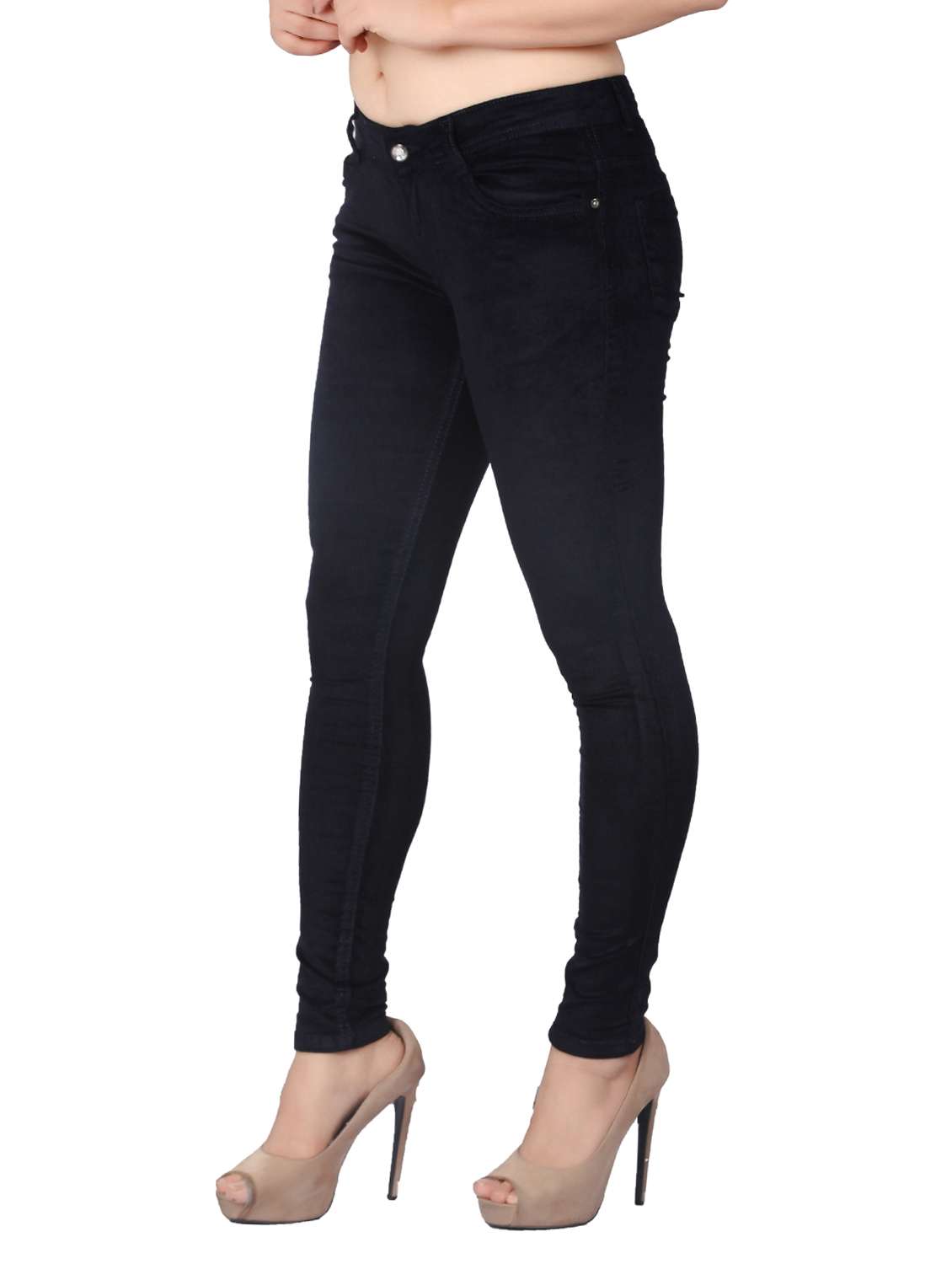 women's plain slim fit jeans - 15008411 - Standard Image - 1