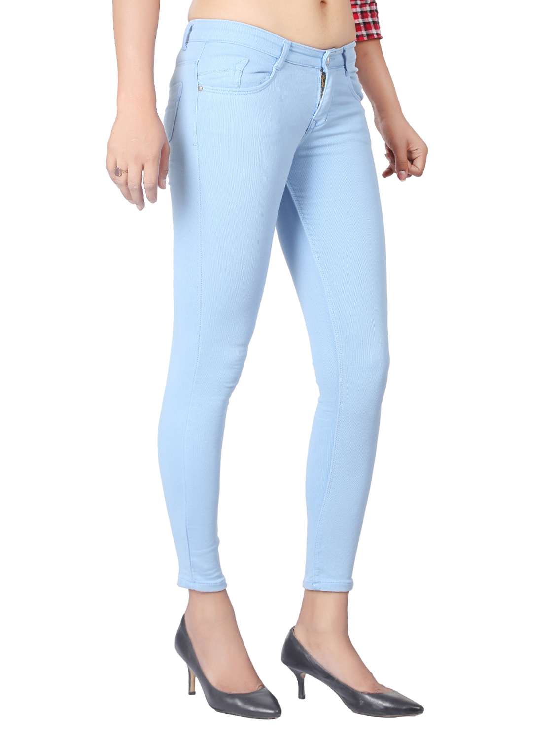 women's plain slim fit jeans - 15008415 -  Standard Image - 1