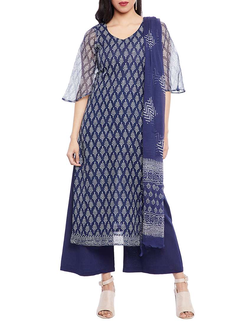 printed unstitched palazzo suit