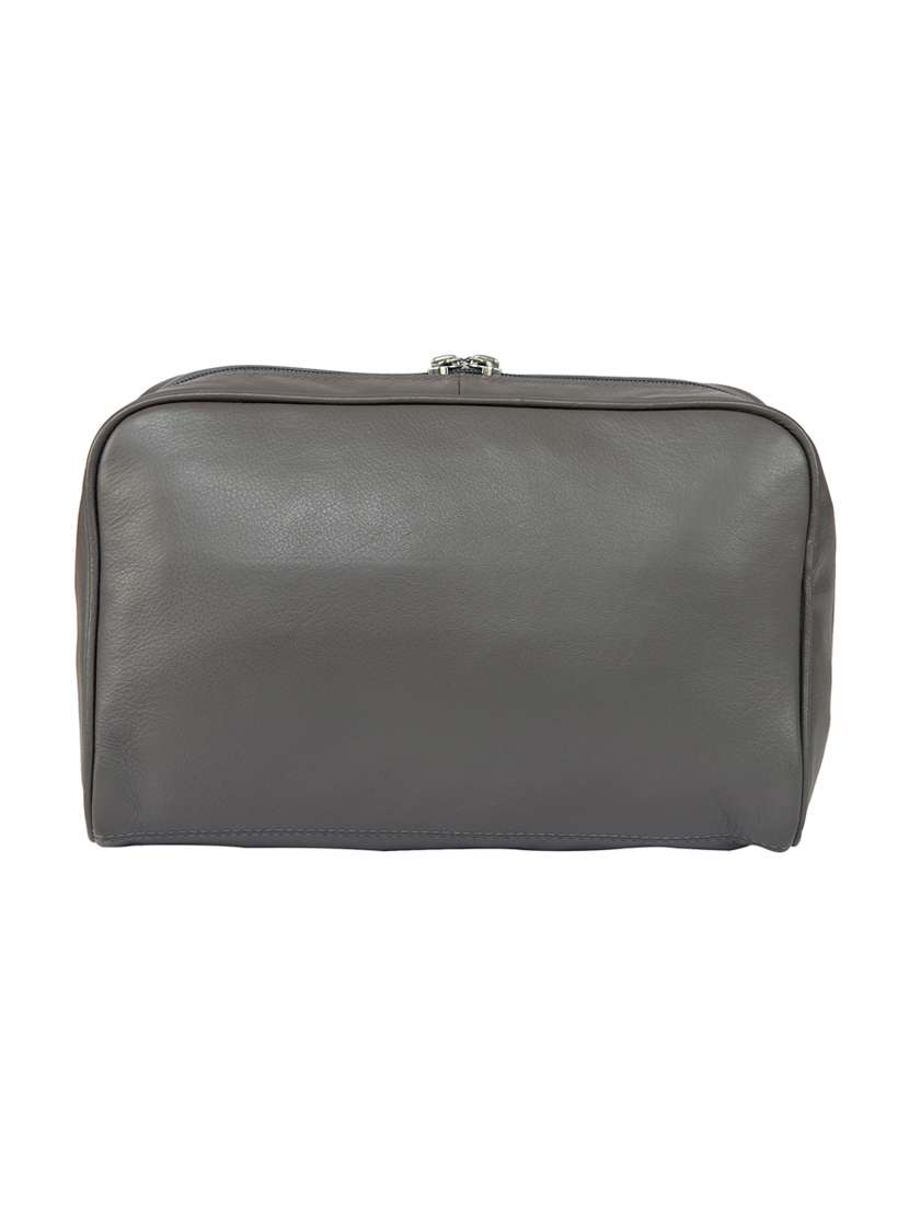 grey leather utility bag - 15010548 -  Standard Image - 1