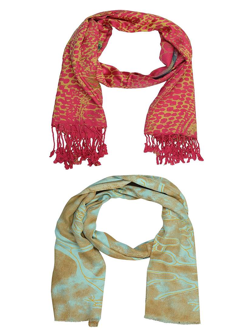 multi colored cotton scarf