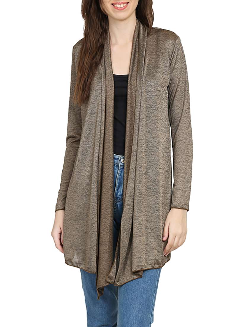 solid grey viscose shrug