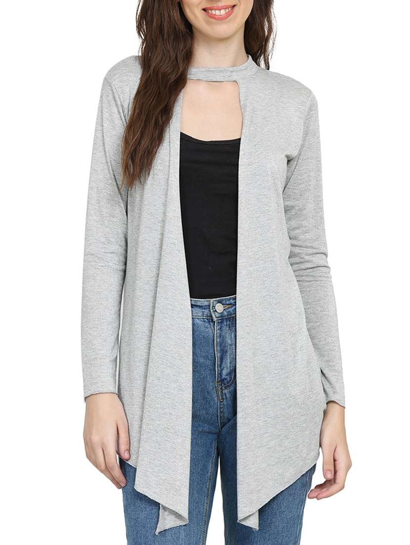  viscose asymmetric shrug