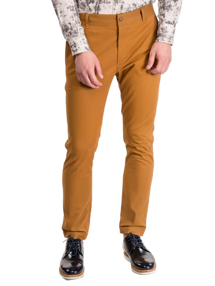 yellow cotton chinos