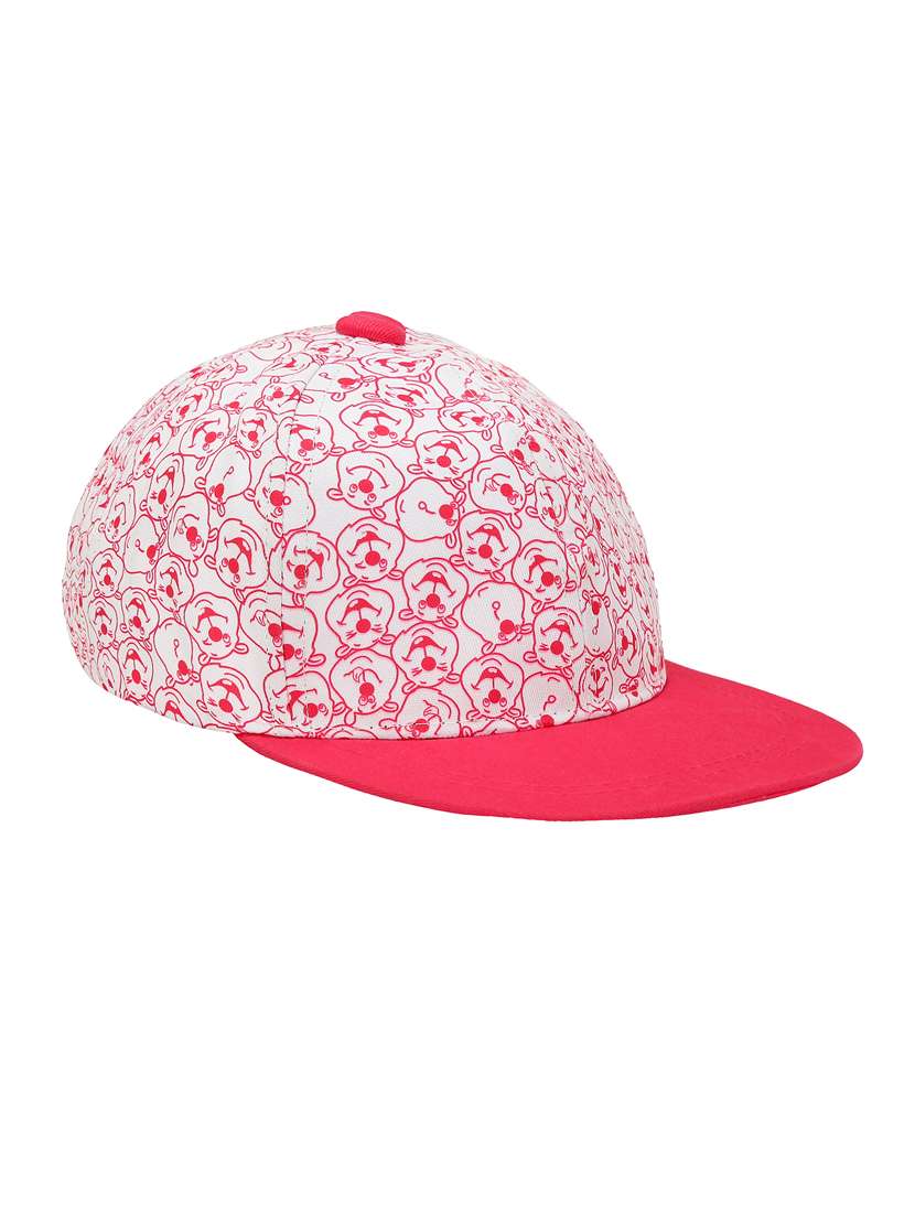 pink cotton blend cap