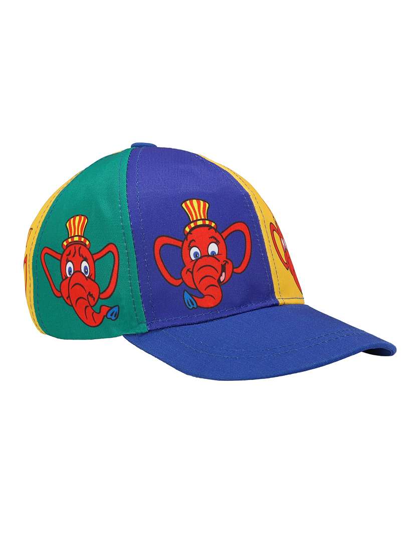 multi colored cotton blend cap
