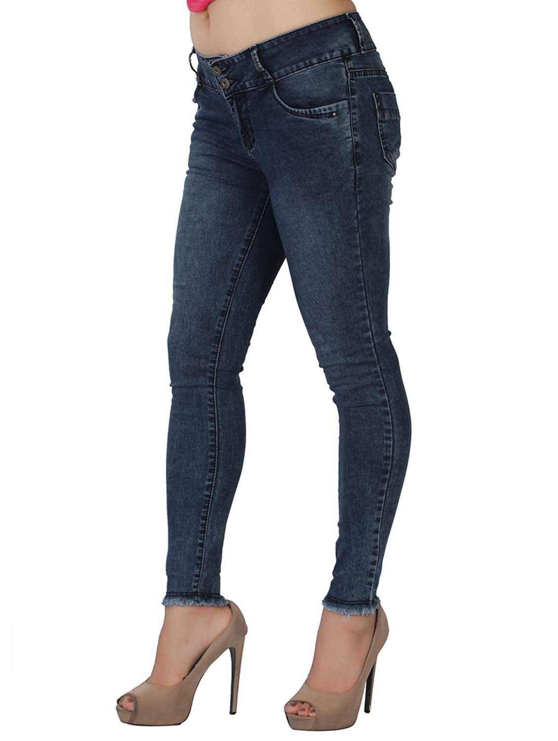 women's plain slim fit jeans - 15020145 -  Standard Image - 1