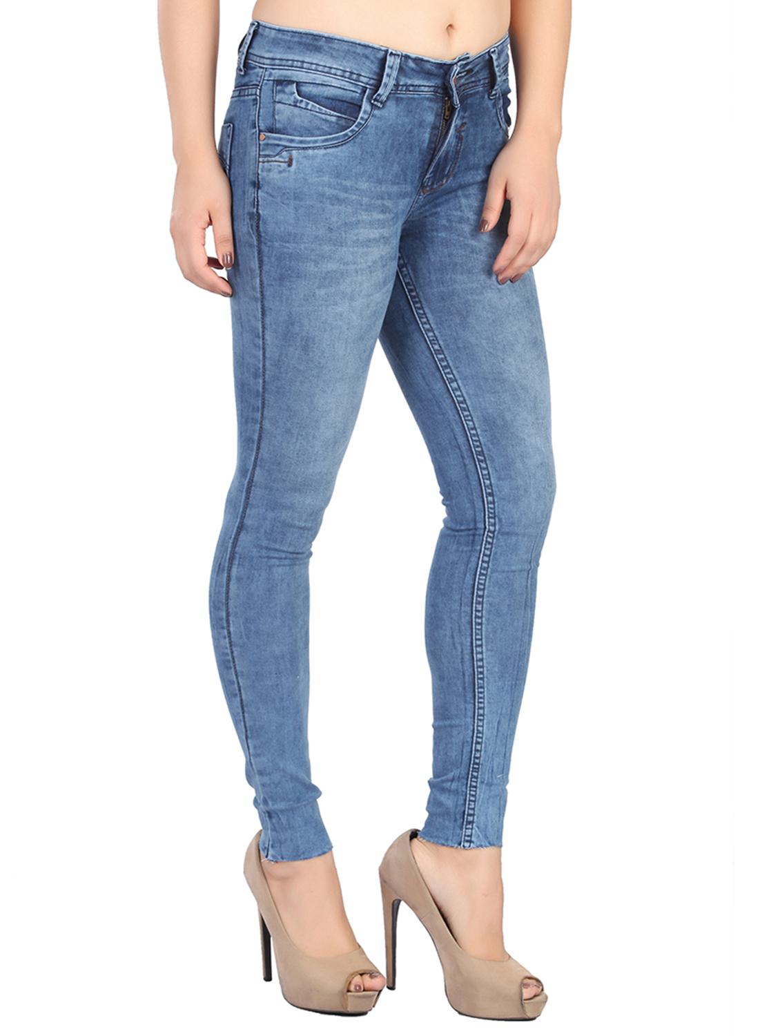 women's plain slim fit jeans - 15020149 -  Standard Image - 1