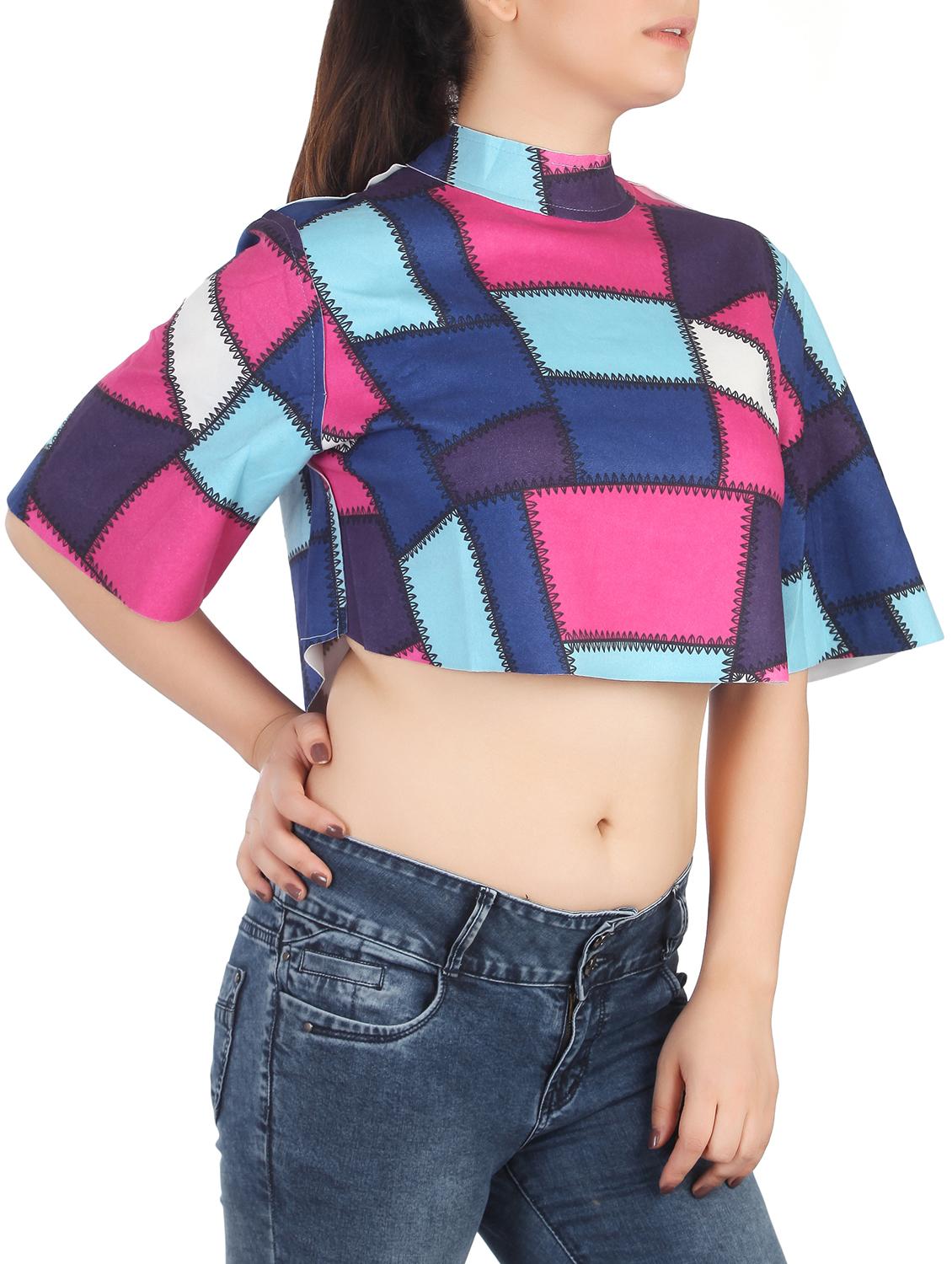 women's crop turtle neck top - 15020570 -  Standard Image - 1