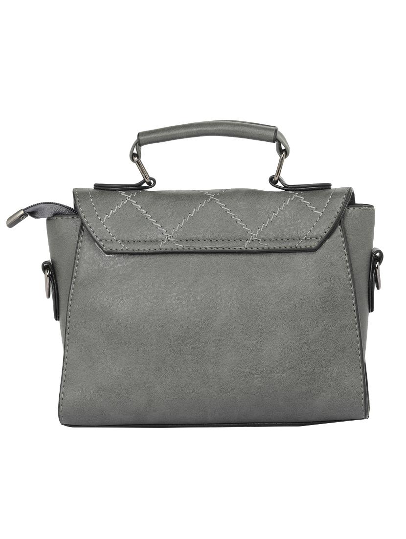 grey leatherette regular sling bag - 15021650 - Standard Image - 1