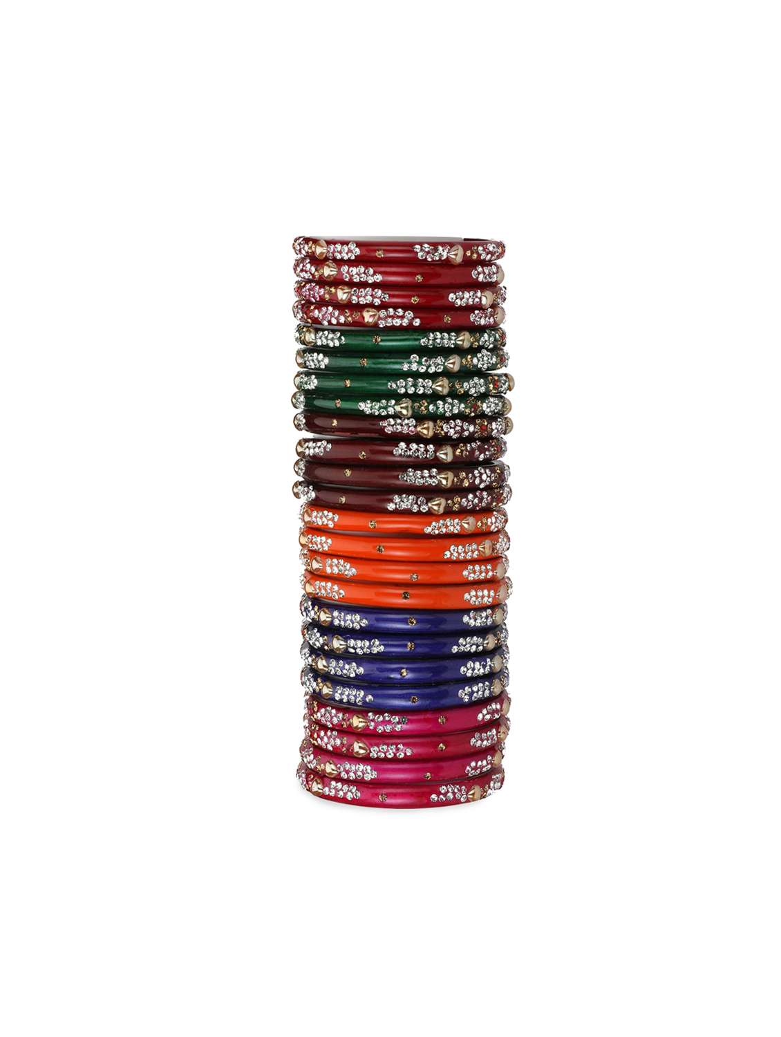 multi colored glass bangle
